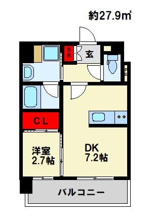 アルティザ大橋駅前の間取り