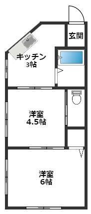 コーポ　ホリトミの間取り