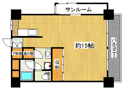 風間マンションの間取り