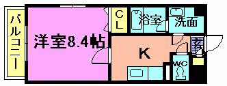 学校町ハイツの間取り