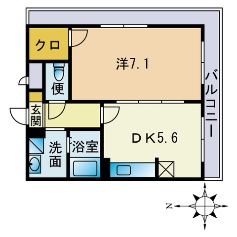 アムールＫＡＮＫＩの間取り