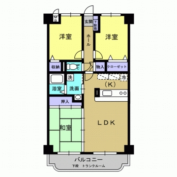 【トレインピア国分の間取り】