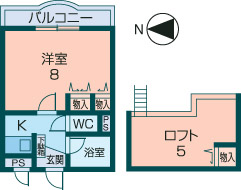 グレースビュー壱番館の間取り