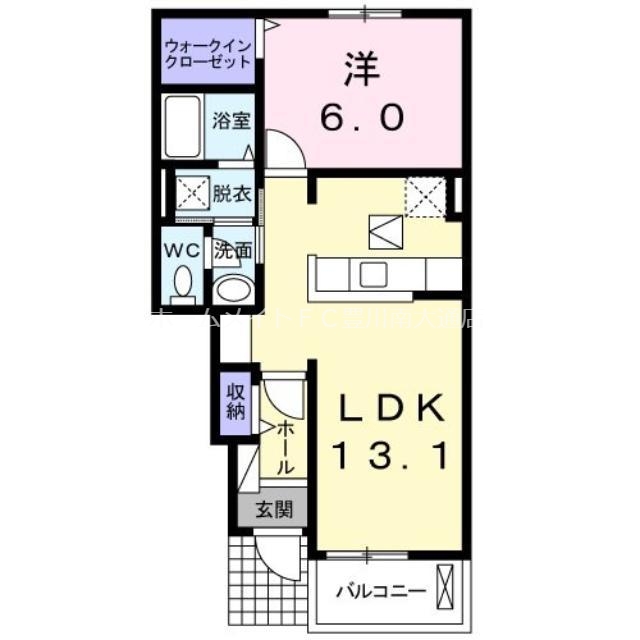 レインボーヒルズIの間取り