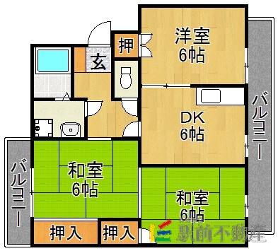 ロイヤルマンション国分の間取り