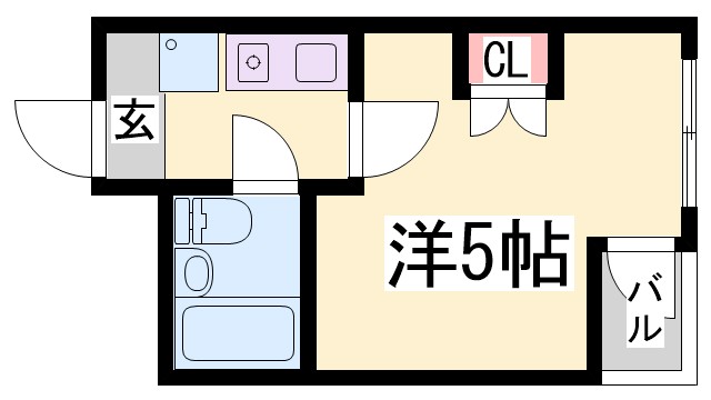 フルール板宿の間取り