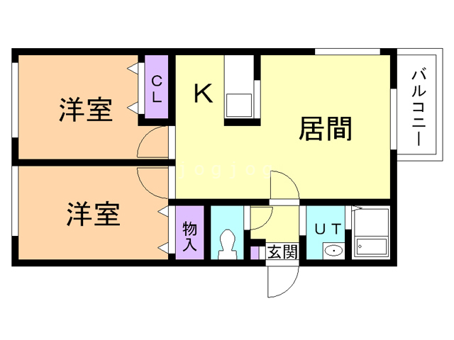 シティハイム元江別１の間取り