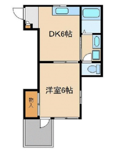 横浜市保土ケ谷区瀬戸ケ谷町のアパートの間取り