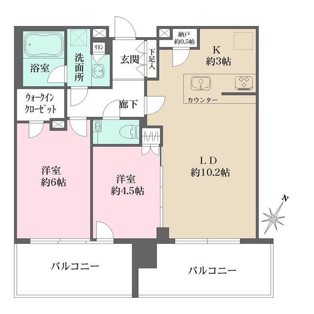 江東区有明のマンションの間取り