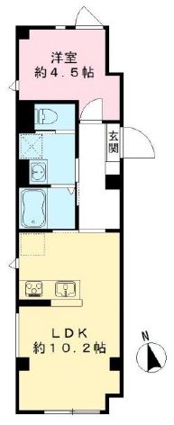 練馬区豊玉中のマンションの間取り