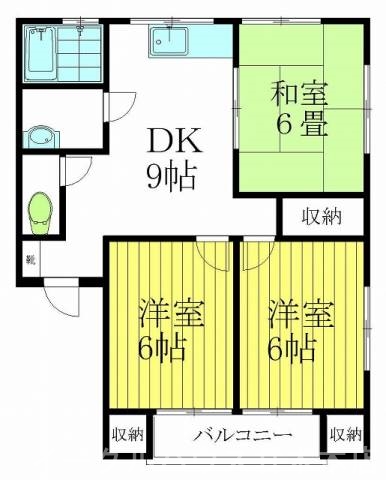 リバティ古賀1棟の間取り