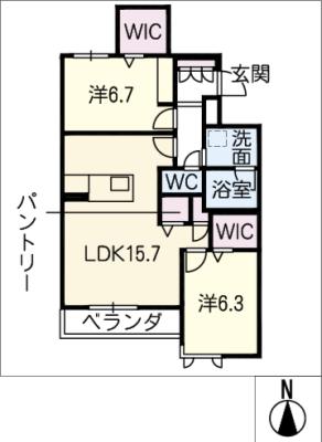 ドミール駒止の間取り