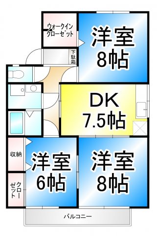 セジュール本堂の間取り