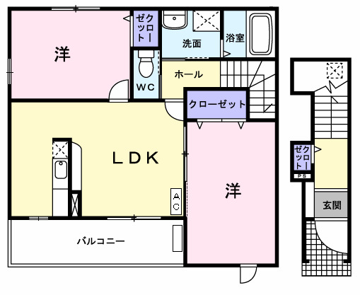 スウィート　アンジュの間取り