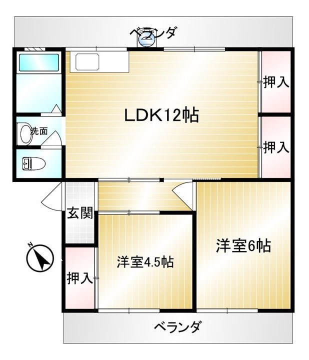 GreenGardenの間取り