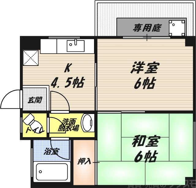 大美マンションの間取り