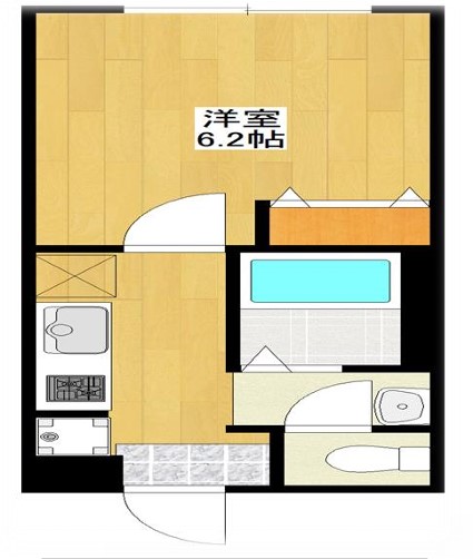 三木市志染町西自由が丘のアパートの間取り