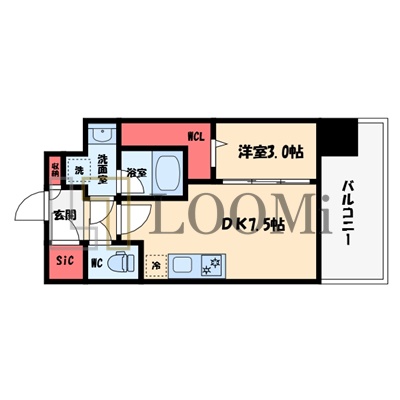 シーズンフラッツ梅田EASTの間取り