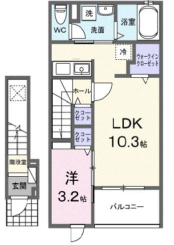 ライフシティ　グランエールの間取り