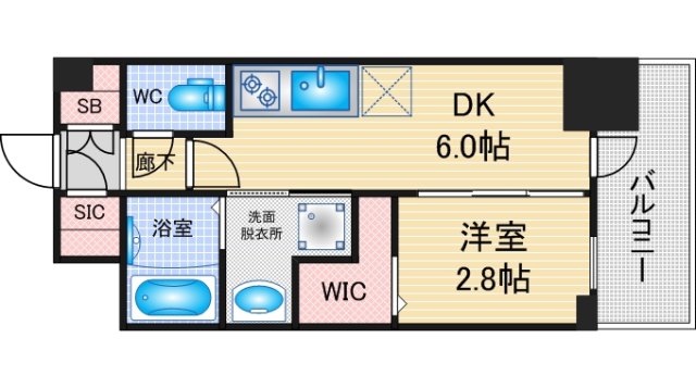 エステムコート名古屋　TWIN　EASTの間取り