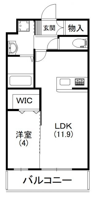 浜松市浜名区道本のマンションの間取り