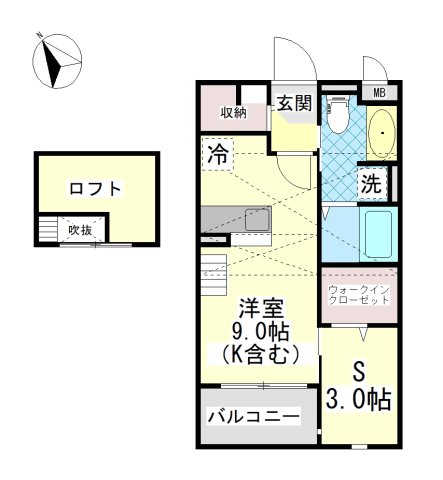 EKARINA助任の間取り