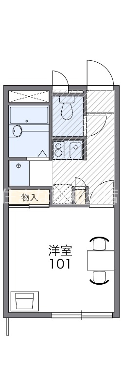 レオパレス東境の間取り