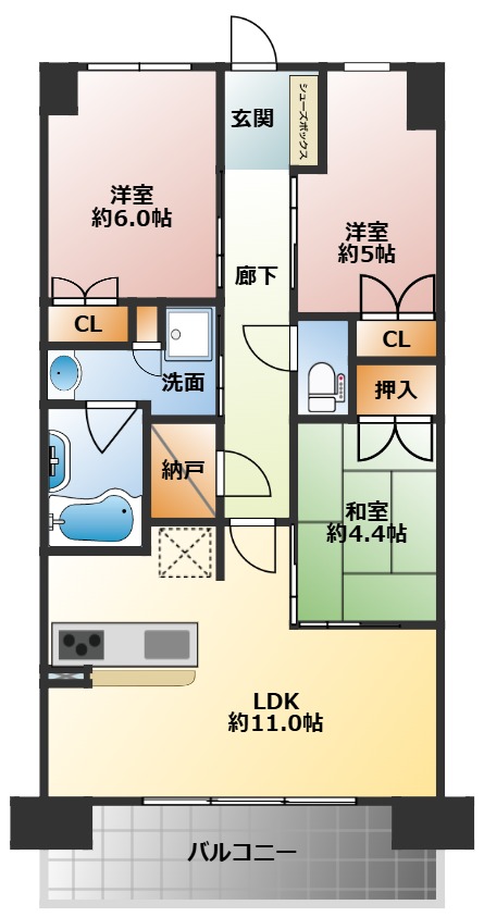 大阪ベイレジデンスの間取り