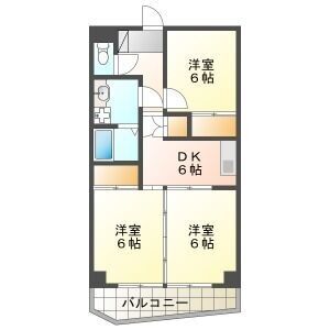 サンヒルズ松和花壇の間取り