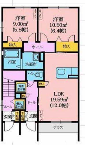 メゾンマストすわ町の間取り