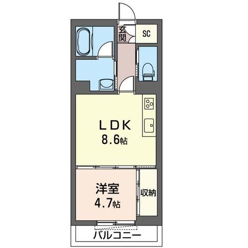 フォンタ―ナ鈴谷の間取り