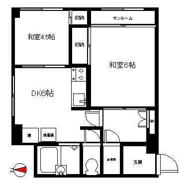 藤和東中野コープの間取り