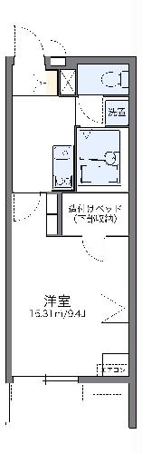 レオパレス小松駅東の間取り