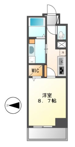 カスタリア新栄IIの間取り