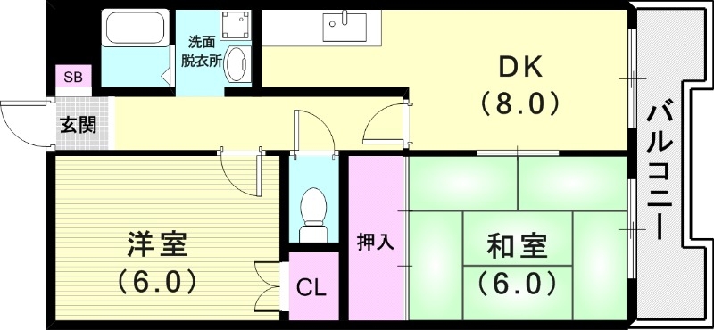 サンロイヤル神戸西の間取り