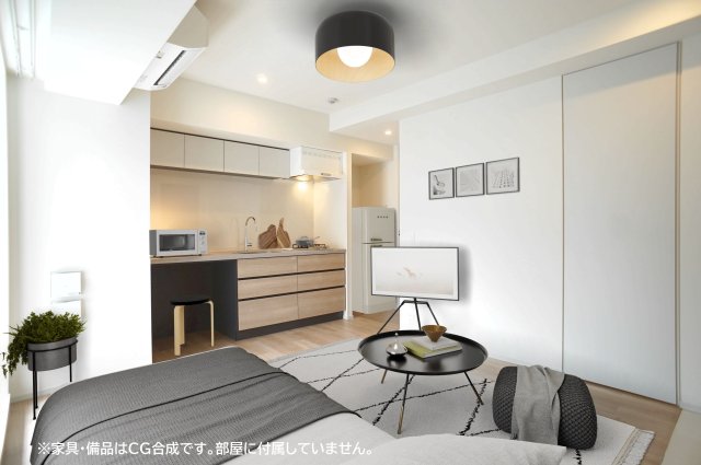 居室・リビング　※家具・備品はCG合成です。部屋に付属していません。