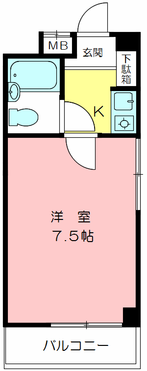 ハイツサンクールの間取り写真