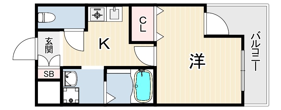 リビングエース平和の間取り写真
