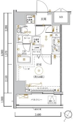 LUMEED川崎の間取り写真