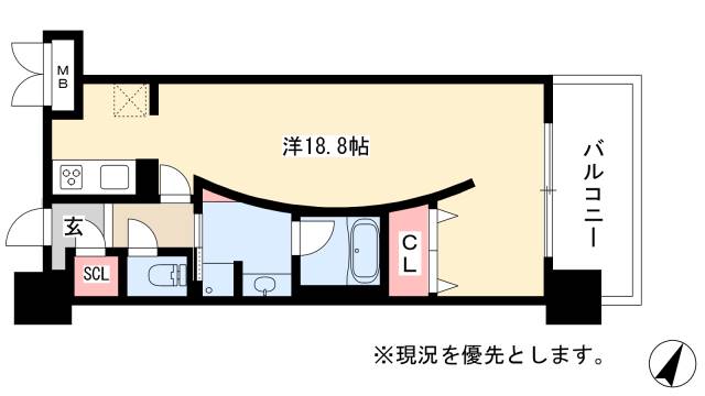 ロイヤルパークスERささしまの間取り写真