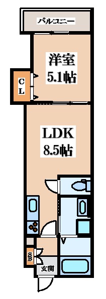 クリエオーレ中野の間取り写真