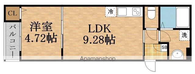 ＪＲ片町線 鴫野駅 徒歩9分 3階建 築8年の間取り写真