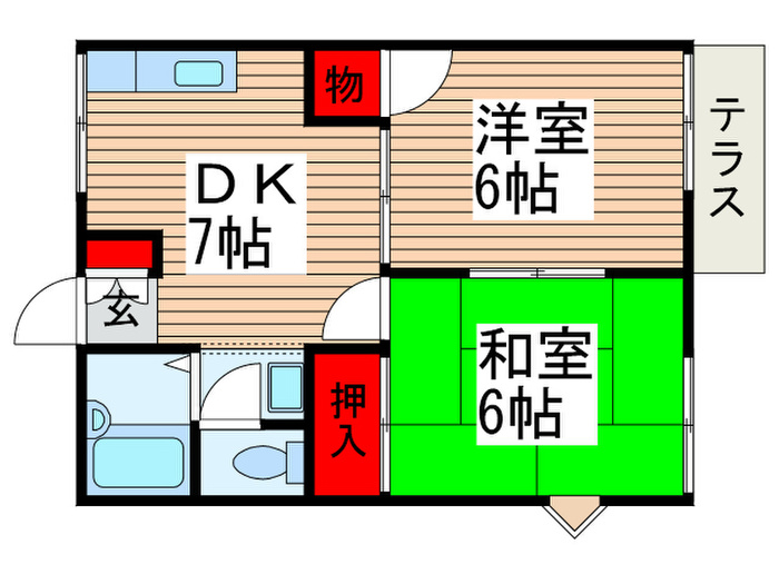 アラベスクの間取り写真