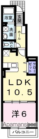 ＪＲ青梅線 拝島駅 徒歩13分 2階建 築17年の間取り写真