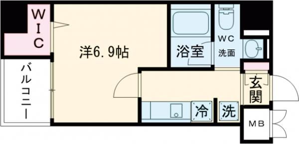 ＪＲ常磐線 三河島駅 徒歩5分 9階建 築20年の間取り写真