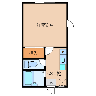 グリーンハイツ長峰1号棟の間取り