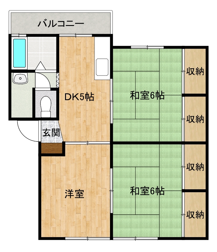 アーブル城南の間取り