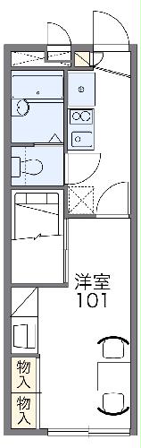 レオパレス鹿島の間取り