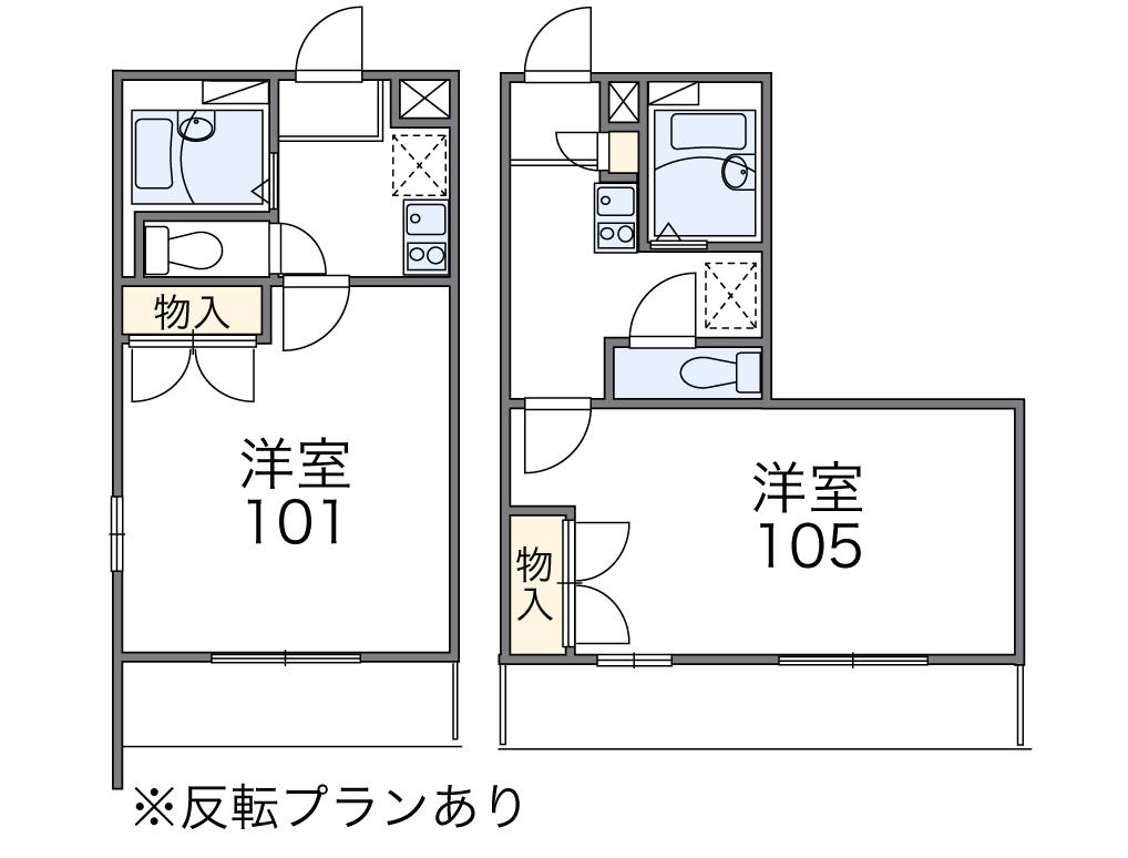 レオパレスＭ’ｓフレーズの間取り