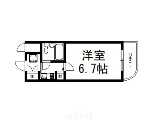 デトムワン城南宮道の間取り